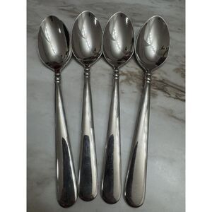 Lenox Pearl Platinum 18/8 Glossy Stainless Steel Tablespoons‎ Set Of 4 Vtg